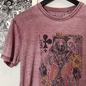 Lucky Brand Venice Burnout Graphic Tee Size S